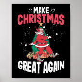Maak kerst weer geweldig, grappige woordspun poster (Voorkant)