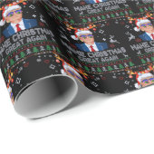Maak kerst weer geweldig in Ugly Trump Cadeaupapier (Rol Hoek)