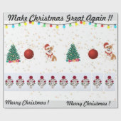 Maak kerst weer geweldig inpakpapier (Vlak)