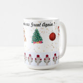 Maak kerst weer geweldig inpakpapier koffiemok (Voorkant rechts)