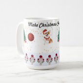 Maak kerst weer geweldig inpakpapier koffiemok (Voorkant links)