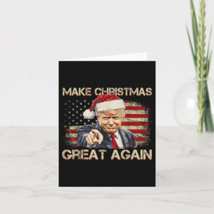 Maak kerst weer geweldig Kerstman Grappig Trump Ke Kaart