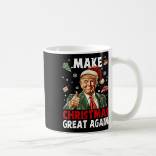 Maak kerst weer geweldig Kerstman Grappig Trump Ke Koffiemok