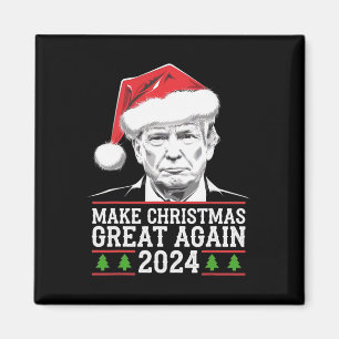 Maak kerst weer geweldig Kerstman Grappig Trump Ke Magneet