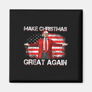 Maak kerst weer geweldig Kerstman Grappig Trump Ke Magneet