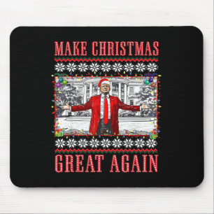 Maak kerst weer geweldig Kerstman Grappig Trump Ke Muismat