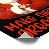 Maak kerst weer geweldig Kerstman Grappig Trump Ke Poster (Hoek)