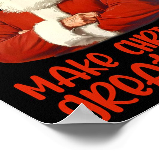 Maak kerst weer geweldig Kerstman Grappig Trump Ke Poster (Hoek)