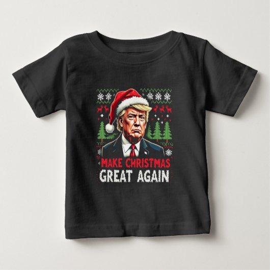 Maak kerst weer geweldig Lelijke kersttrui Trump (Voorkant)