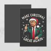 Maak kerst weer geweldig Lelijke kersttrui Trump Bedankkaart (Voorkant / Achterkant)