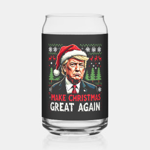 Maak kerst weer geweldig Lelijke kersttrui Trump Blikvorm Glas
