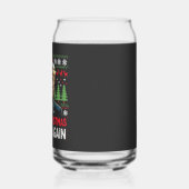 Maak kerst weer geweldig Lelijke kersttrui Trump Blikvorm Glas (Links)