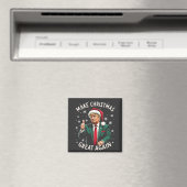 Maak kerst weer geweldig Lelijke kersttrui Trump Magneet (Insitu (Vaatwasser))