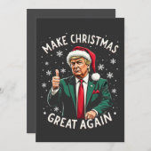 Maak kerst weer geweldig Lelijke kersttrui Trump Save The Date (Voorkant / Achterkant)