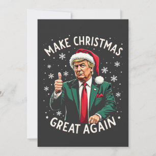 Maak kerst weer geweldig Lelijke kersttrui Trump Save The Date