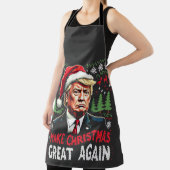 Maak kerst weer geweldig Lelijke kersttrui Trump Schort (Insitu)