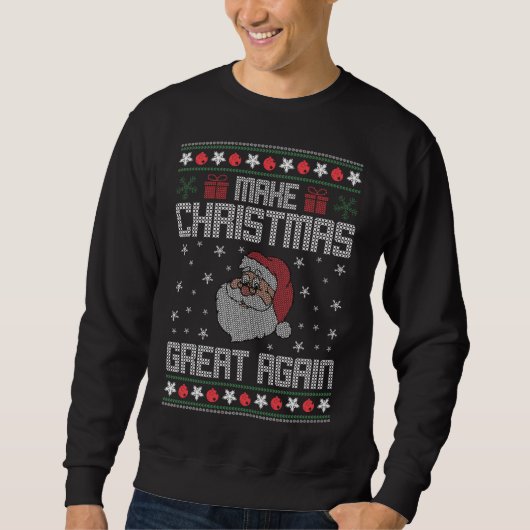 Maak kerst weer geweldig, lelijke Sweater (Voorkant)