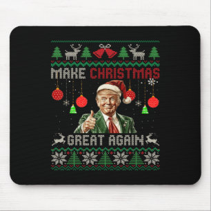 Maak kerst weer geweldig Lelijke trui Grappige tro Muismat