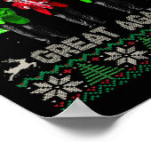 Maak kerst weer geweldig Lelijke truien Grappig Wa Poster (Hoek)