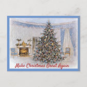 Maak kerst weer geweldig met ovaal Kantoor Briefkaart (Voorkant)