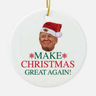 Maak kerst weer geweldig met Trump-Ornament Keramisch Ornament