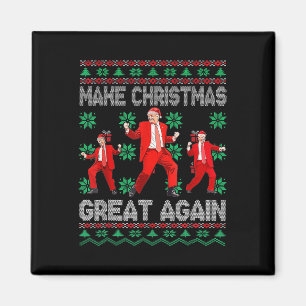 Maak kerst weer geweldig Santa Trump Dance Kerstmi Magneet