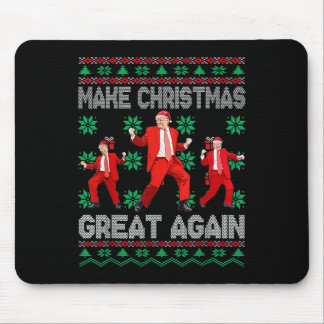Maak kerst weer geweldig Santa Trump Dance Kerstmi Muismat