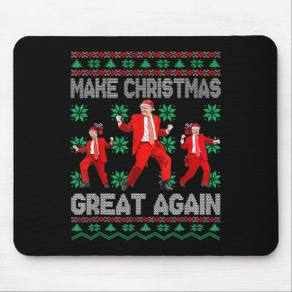 Maak kerst weer geweldig Santa Trump Dance Kerstmi Muismat