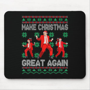 Maak kerst weer geweldig Santa Trump Dance Kerstmi Muismat