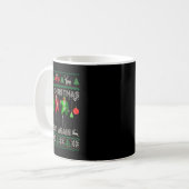 Maak kerst weer geweldig Santa Trump dans lelijk Koffiemok (Voorkant links)