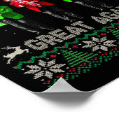 Maak kerst weer geweldig Santa Trump dans lelijk Poster (Hoek)