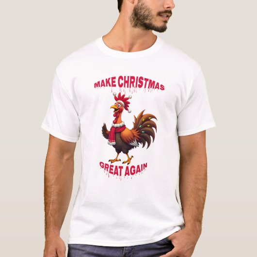 Maak kerst weer geweldig t-shirt (Voorkant)