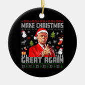 MAAK KERST WEER GEWELDIG | troef Keramisch Ornament (Voorkant)