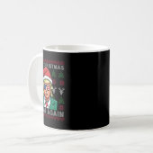 Maak kerst weer geweldig - troef kerst grappig koffiemok (Voorkant links)
