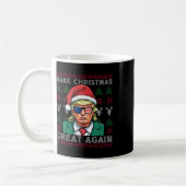 Maak kerst weer geweldig - troef kerst grappig koffiemok (Links)