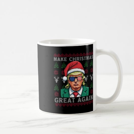 Maak kerst weer geweldig - troef kerst grappig koffiemok (Rechts)