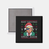 Maak kerst weer geweldig - troef kerst grappig magneet (Voorkant / Achterkant)
