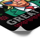 Maak kerst weer geweldig - troef kerst grappig poster (Hoek)