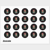 Maak kerst weer geweldig - troef kerst grappig ronde sticker (Vel)
