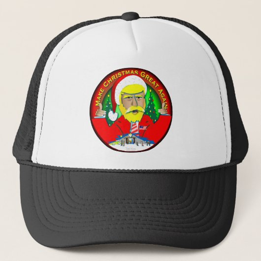Maak kerst weer geweldig trucker pet (Voorkant)