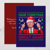 Maak kerst weer geweldig, Trump Christmas Kaart (Voorkant / Achterkant)