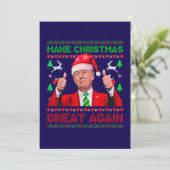 Maak kerst weer geweldig, Trump Christmas Kaart (Staand voorkant)