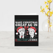 Maak kerst weer geweldig Trump Kaart (Gele Bloem)