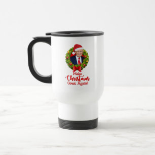 Maak kerst weer geweldig Trump MAGA grappig cadeau Reisbeker
