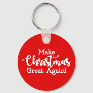 Maak kerst weer geweldig Trump MAGA grappig cadeau Sleutelhanger