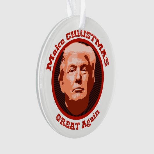 Maak kerst weer geweldig Trump Ornament (voorkant)
