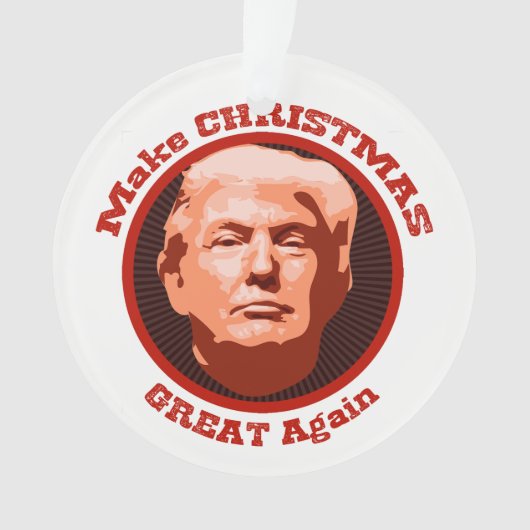 Maak kerst weer geweldig Trump Ornament (voorkant)