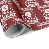 Maak kerst weer geweldig Trump Red Cadeaupapier (Rol Hoek)