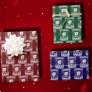 Maak kerst weer geweldig Trump Red Inpakpapier Vel