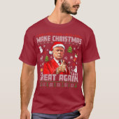 MAAK KERST WEER GEWELDIG | Trump Red T-shirt (Voorkant)